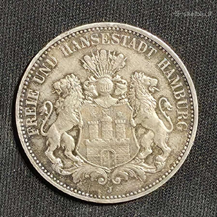 3 markės 1909 J (Hamburgas)