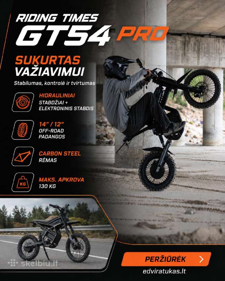Riding Times Gt54 Pro elektrinis dviratis - nuotraukos Nr. 3