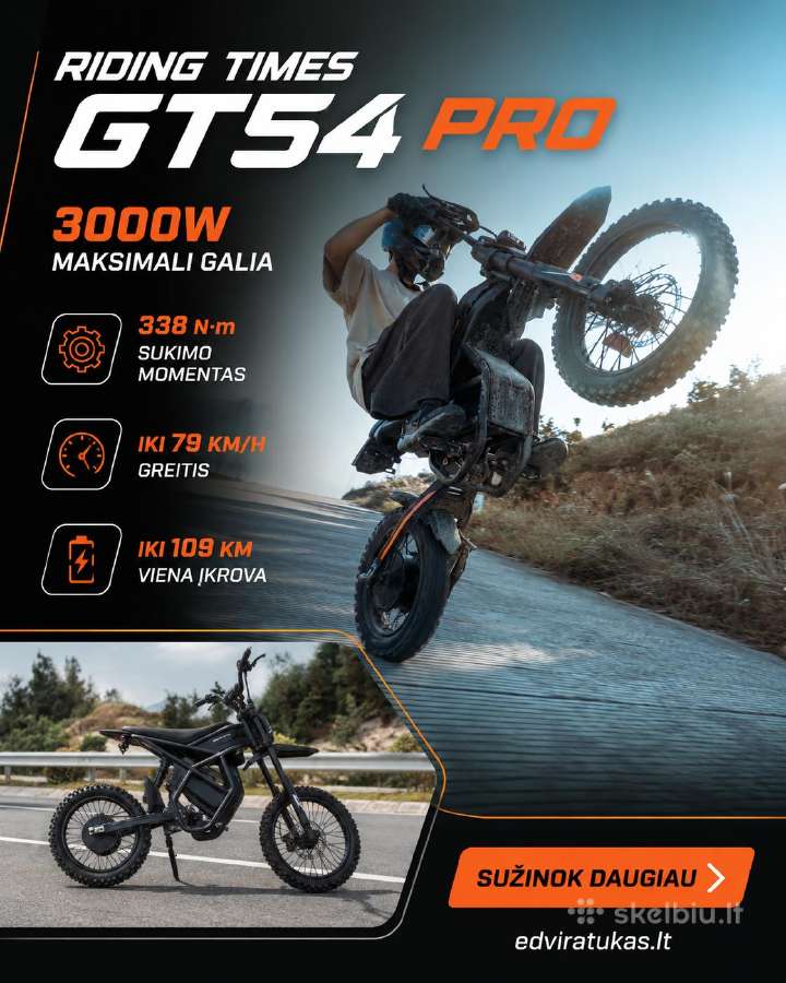 Riding Times Gt54 Pro elektrinis dviratis