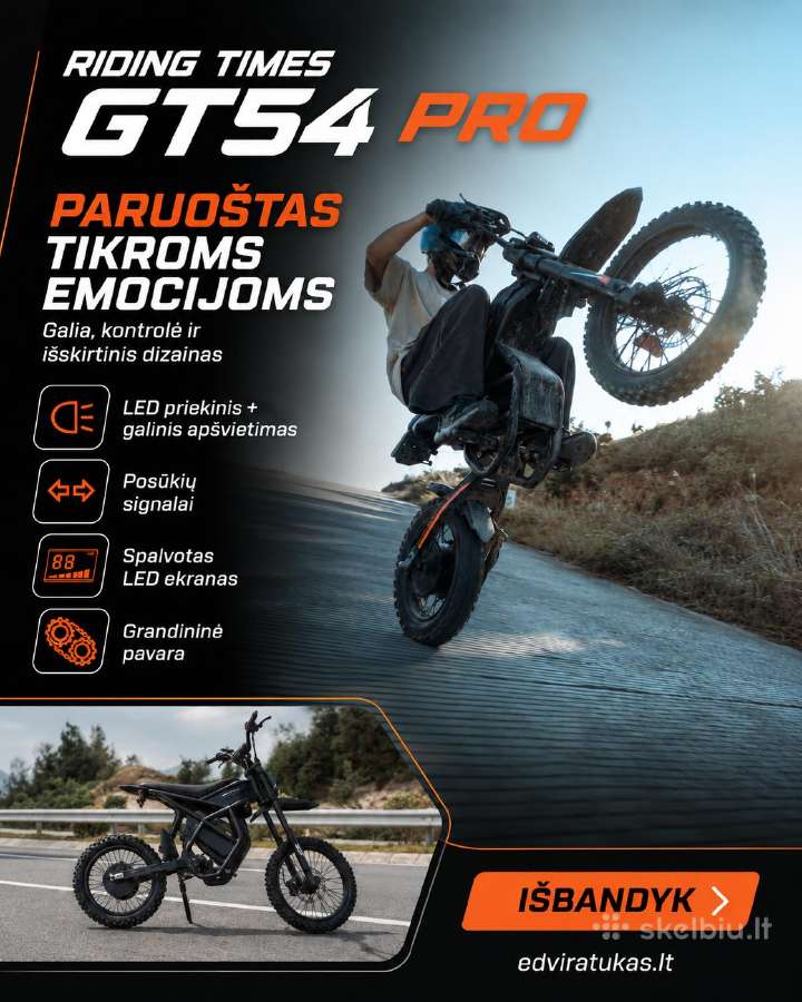 Riding Times Gt54 Pro elektrinis dviratis - nuotraukos Nr. 5