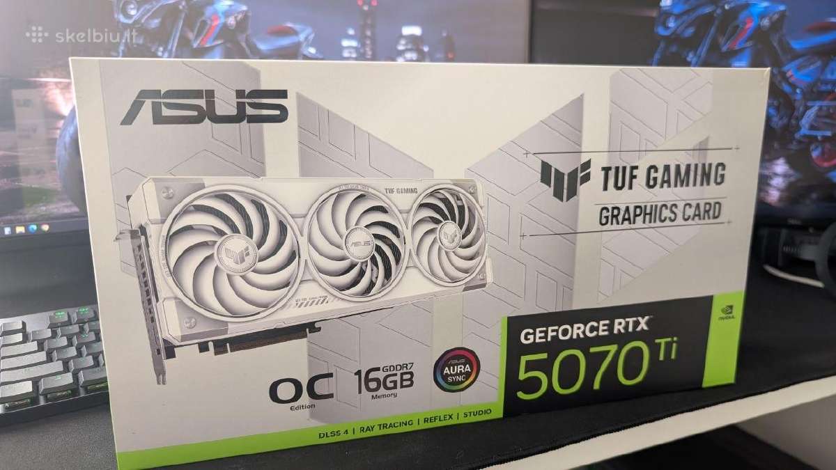 Parduodu Asus Tuf Gaming Geforce Rtx 5070 Ti White
