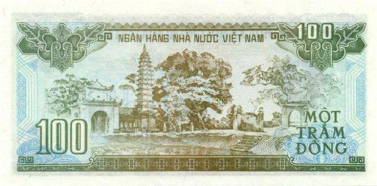 Vietnam 100 dong 1991. Unc. P