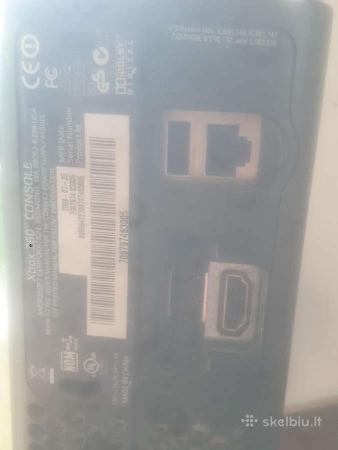 Xbox 360 Elite Rgh / atrištas, apie 500gb 2 pultai - nuotraukos Nr. 5