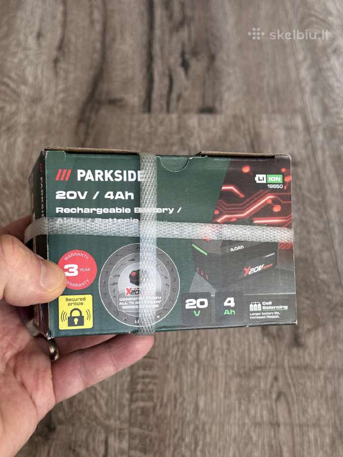 Parkside baterijos 4ah, + pakrovėjai - nuotraukos Nr. 2