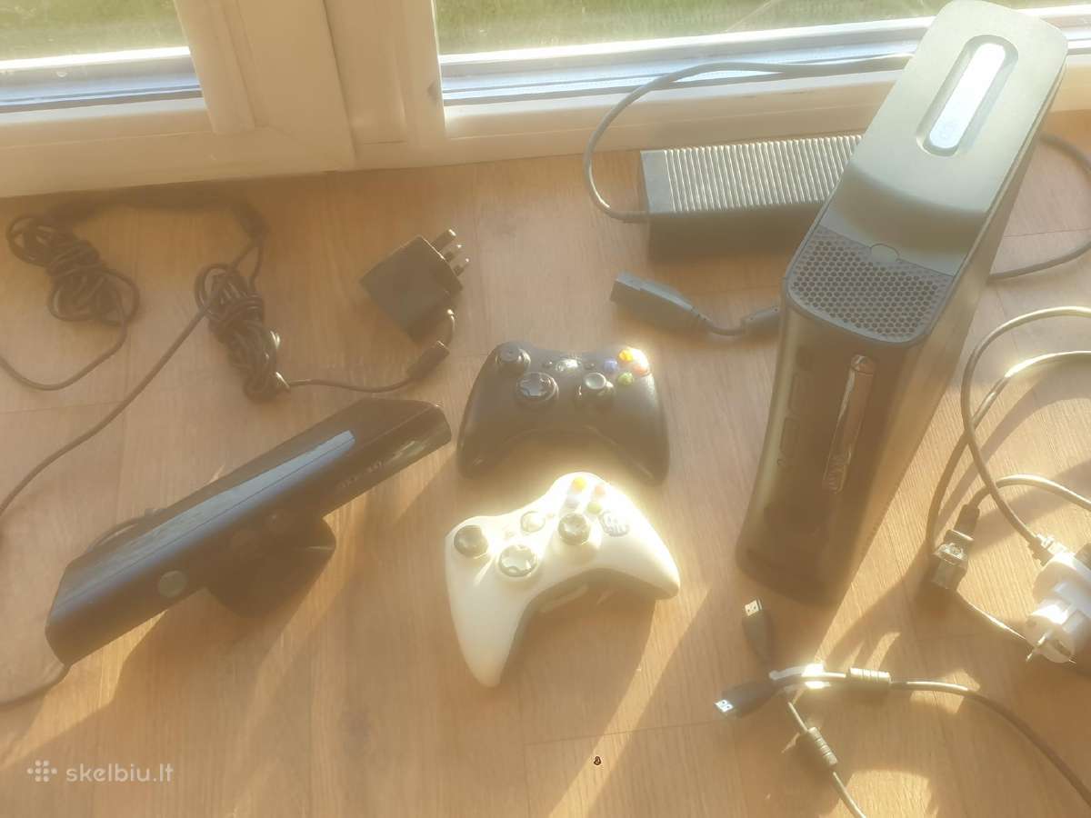 Xbox 360 Elite Rgh / atrištas, apie 500gb 2 pultai - nuotraukos Nr. 2