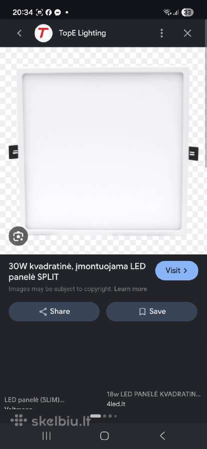 LED turiu 20 wnt