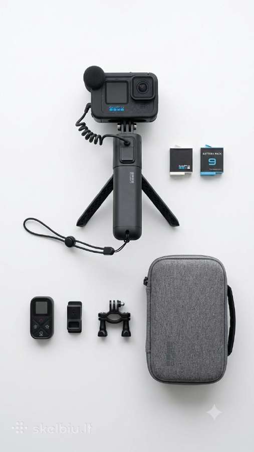 Gopro Hero 12 Black pilnas komplektas su priedais
