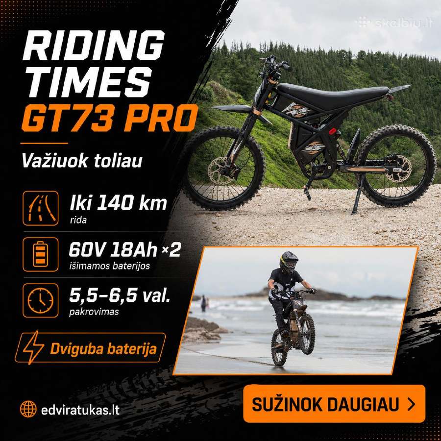 Riding Times Gt73 Pro elektrinis dviratis - nuotraukos Nr. 2