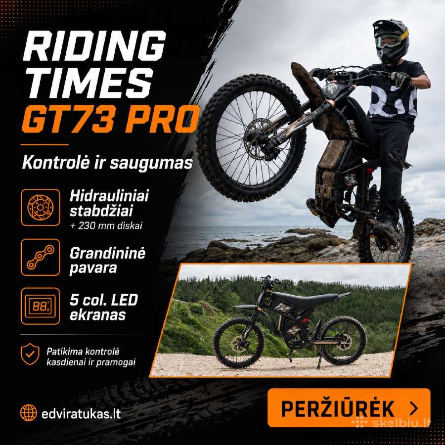 Riding Times Gt73 Pro elektrinis dviratis - nuotraukos Nr. 3