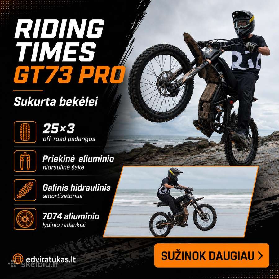Riding Times Gt73 Pro elektrinis dviratis - nuotraukos Nr. 4