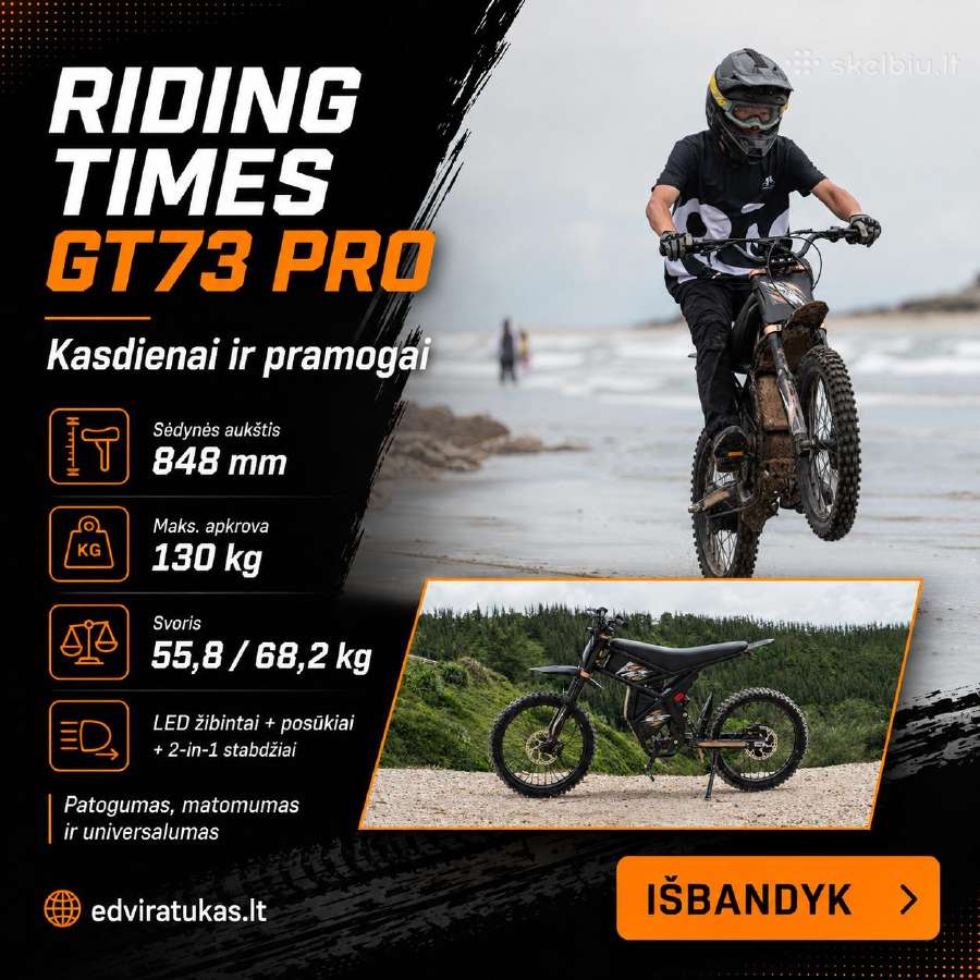 Riding Times Gt73 Pro elektrinis dviratis - nuotraukos Nr. 5