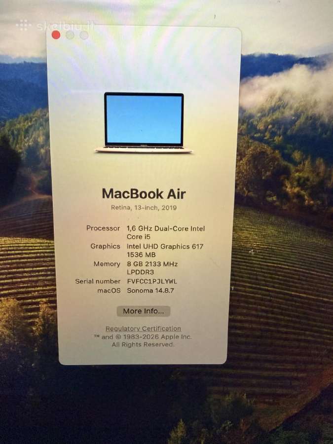 Apple MacBook Air i5 - nuotraukos Nr. 3