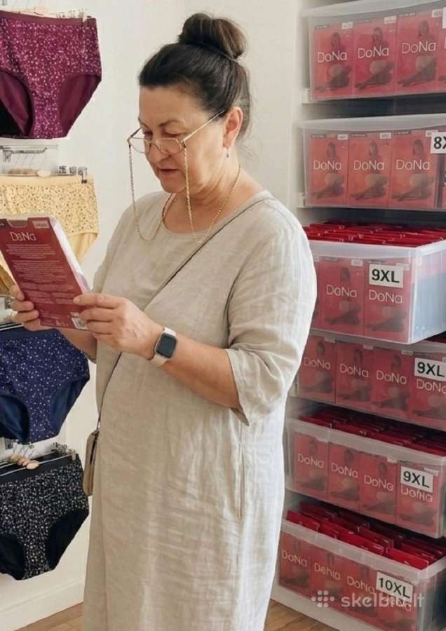 Pėdkelnės didelių dydžių 5xl–10xl, 20–100 Den