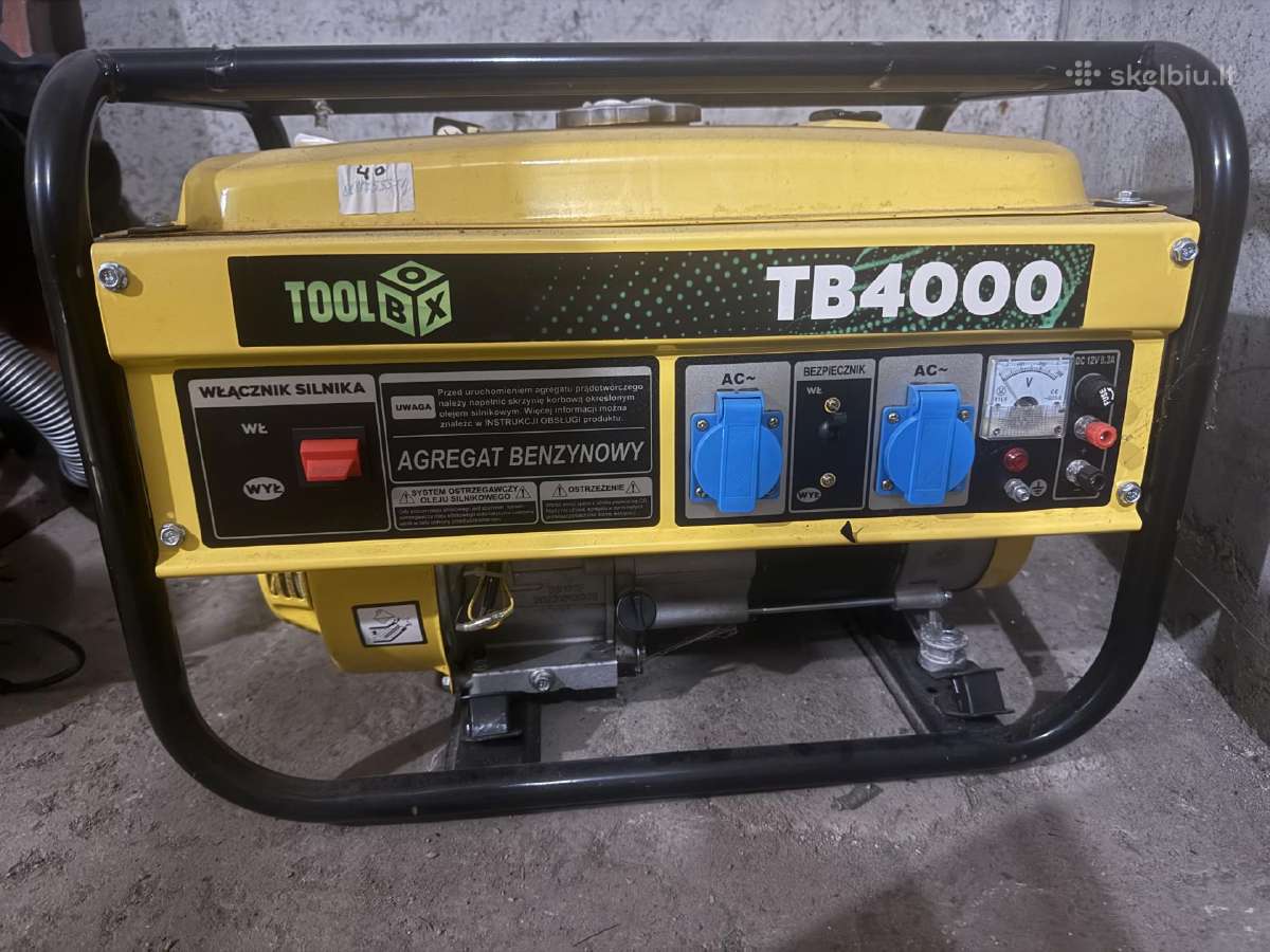 Benzininis elektros generatorius „Toolbox Tb4000“
