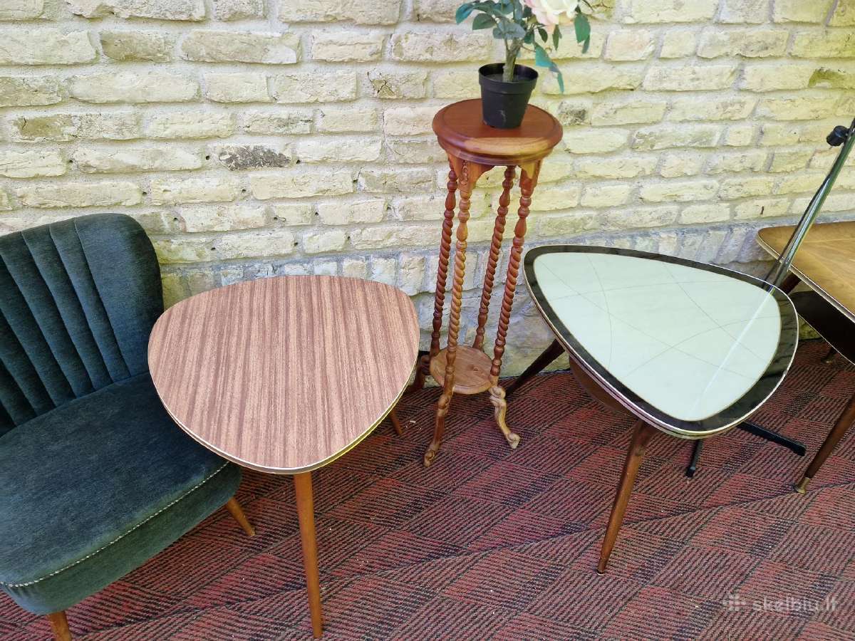 Vintažiniai mid century kavos staliukai