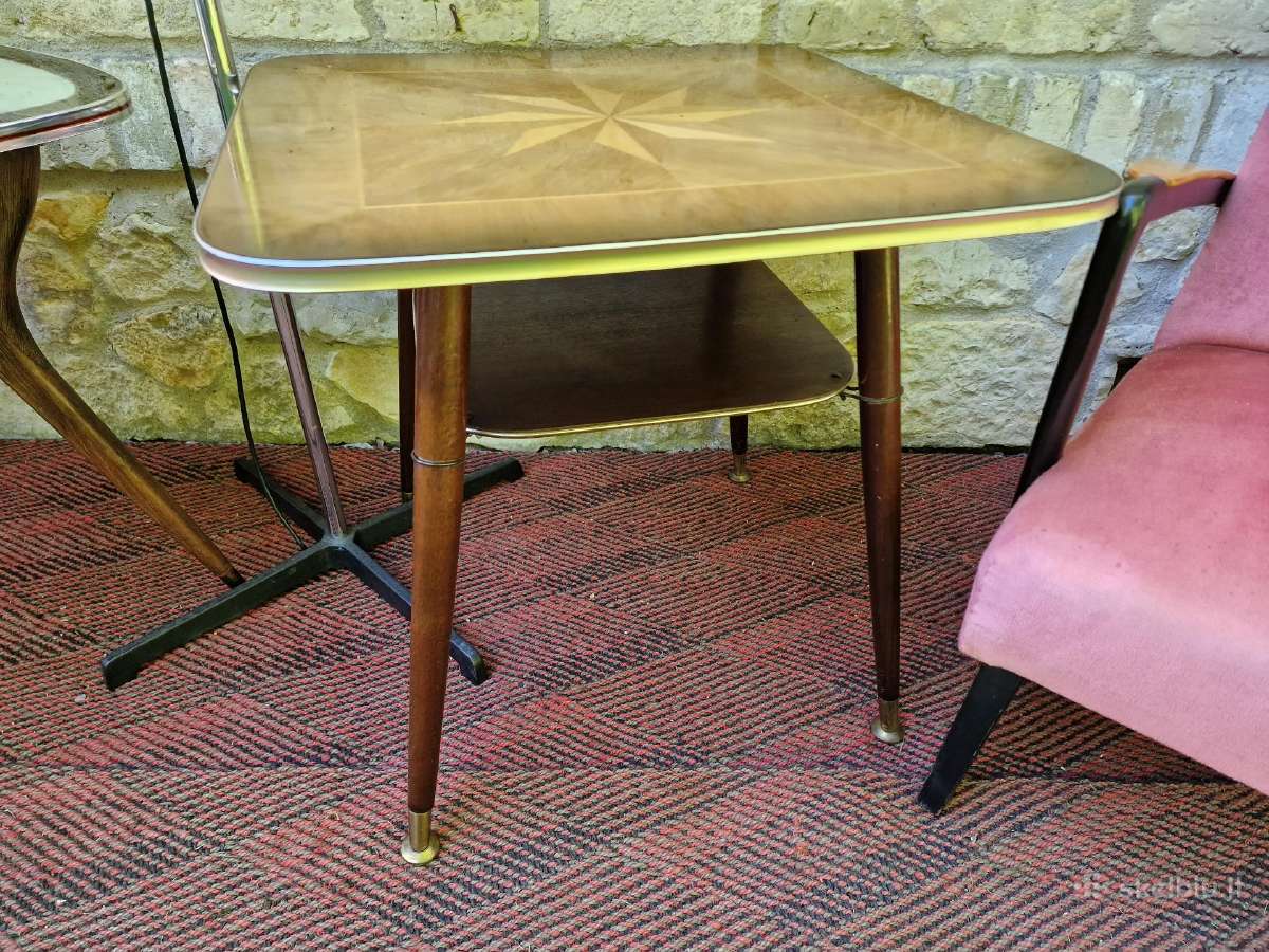 Vintažiniai mid century kavos staliukai - nuotraukos Nr. 11