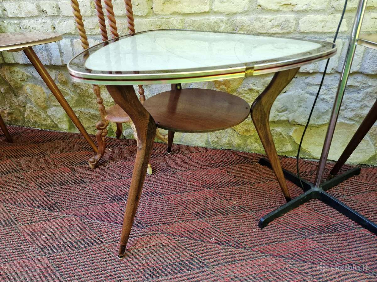 Vintažiniai mid century kavos staliukai - nuotraukos Nr. 12
