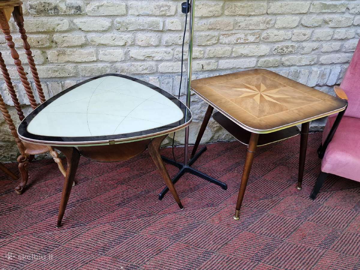 Vintažiniai mid century kavos staliukai - nuotraukos Nr. 18