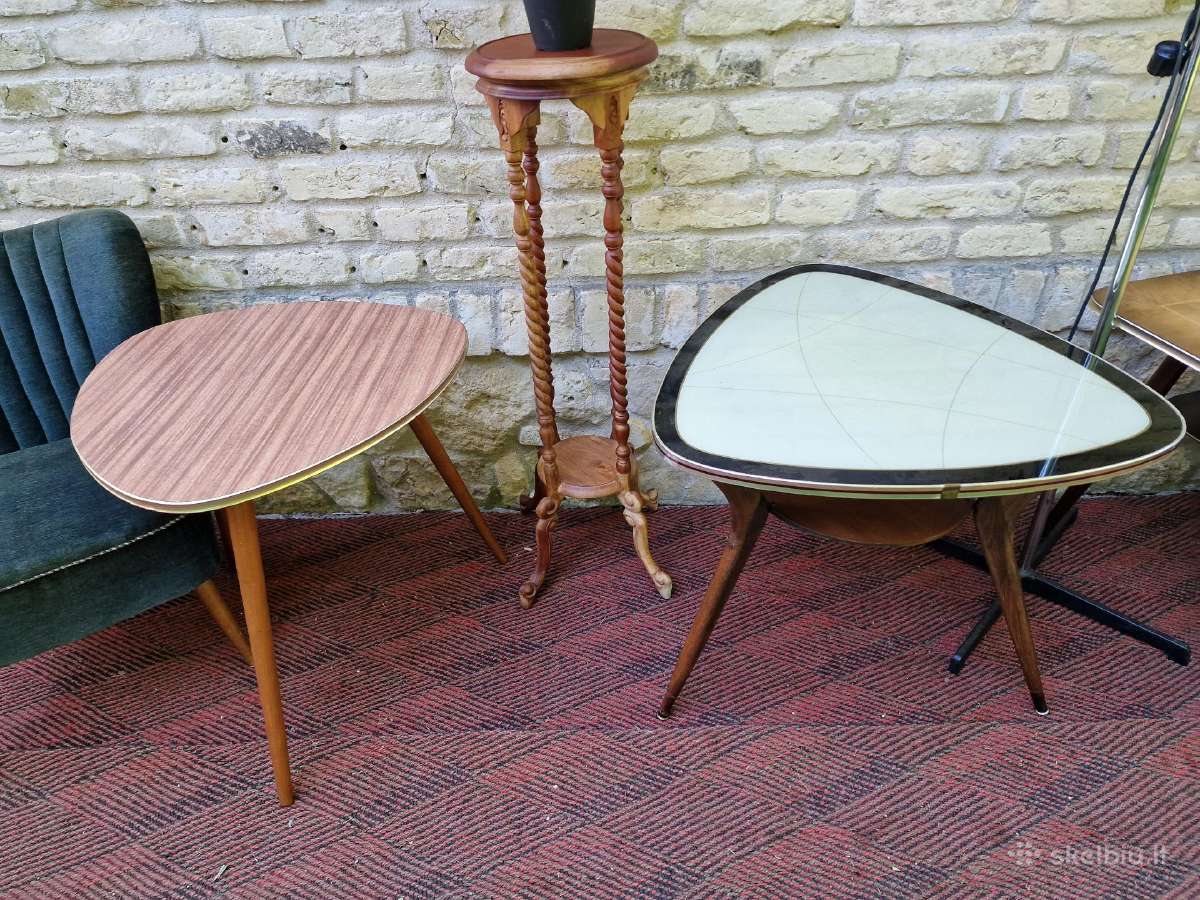 Vintažiniai mid century kavos staliukai - nuotraukos Nr. 20
