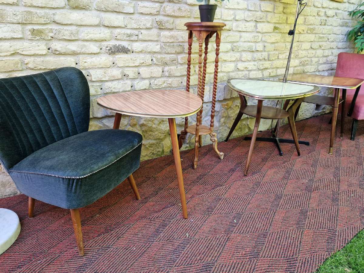 Vintažiniai mid century kavos staliukai - nuotraukos Nr. 27