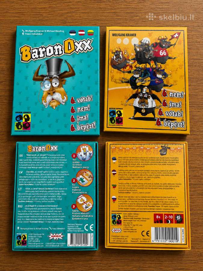 Stalo Žaidimų Rinkinys 6 Ima + Baron Oxx