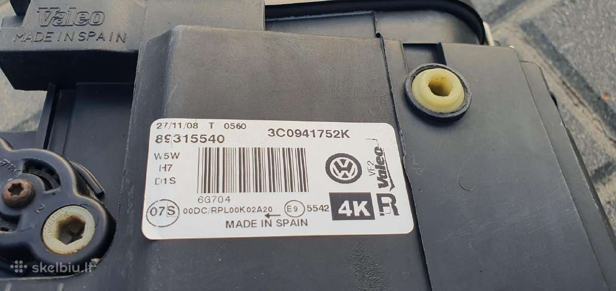 VW Passat B6 Xenon žibintai(valeo) +nauji stiklai - nuotraukos Nr. 2