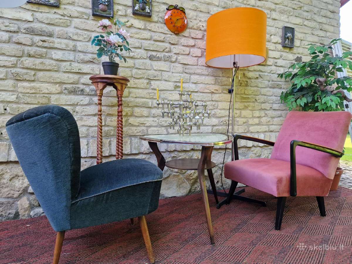 Vintažiniai mid century foteliai - nuotraukos Nr. 13