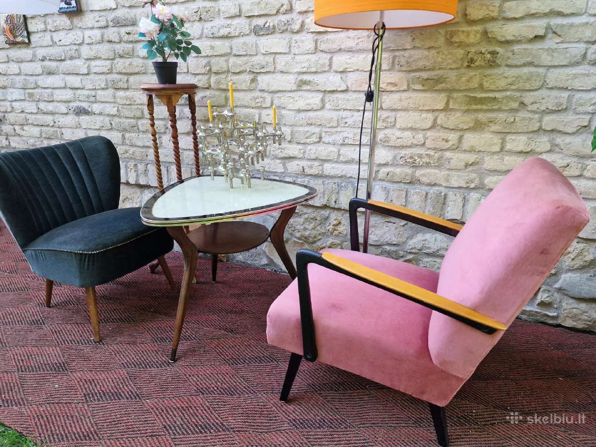 Vintažiniai mid century foteliai - nuotraukos Nr. 29