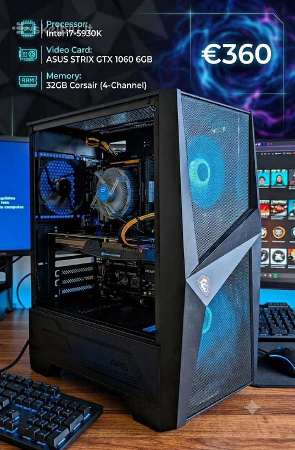 Žaidimų / Renderinimo Pc (i7 / Gtx1060 6gb Strix