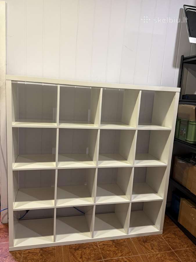 Lentyna Ikea Kallax 4x4 balta