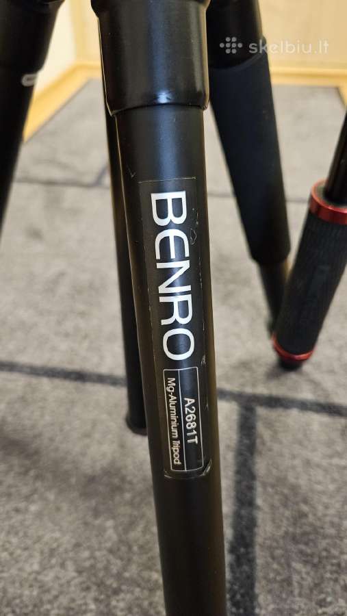 Manfrotto Mvh502ah galva + Benro A2681t trikojis - nuotraukos Nr. 2
