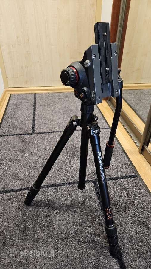 Manfrotto Mvh502ah galva + Benro A2681t trikojis - nuotraukos Nr. 3