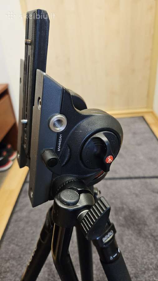 Manfrotto Mvh502ah galva + Benro A2681t trikojis - nuotraukos Nr. 5