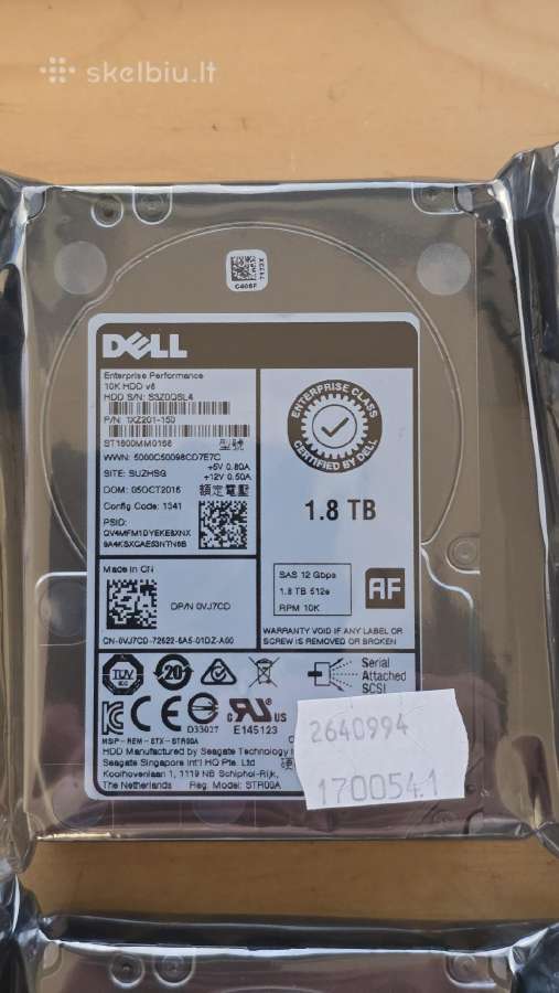 2.5" 146gb 1tb 1.2tb 1.8tb 2tb 2.4tb Sas HDD Sshd - nuotraukos Nr. 9