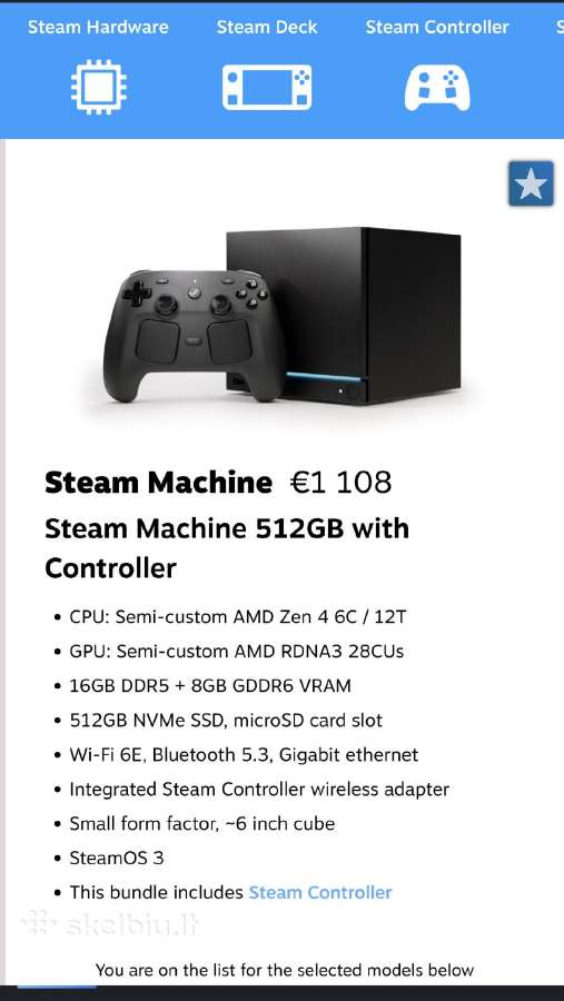 Steam Machine 512gb