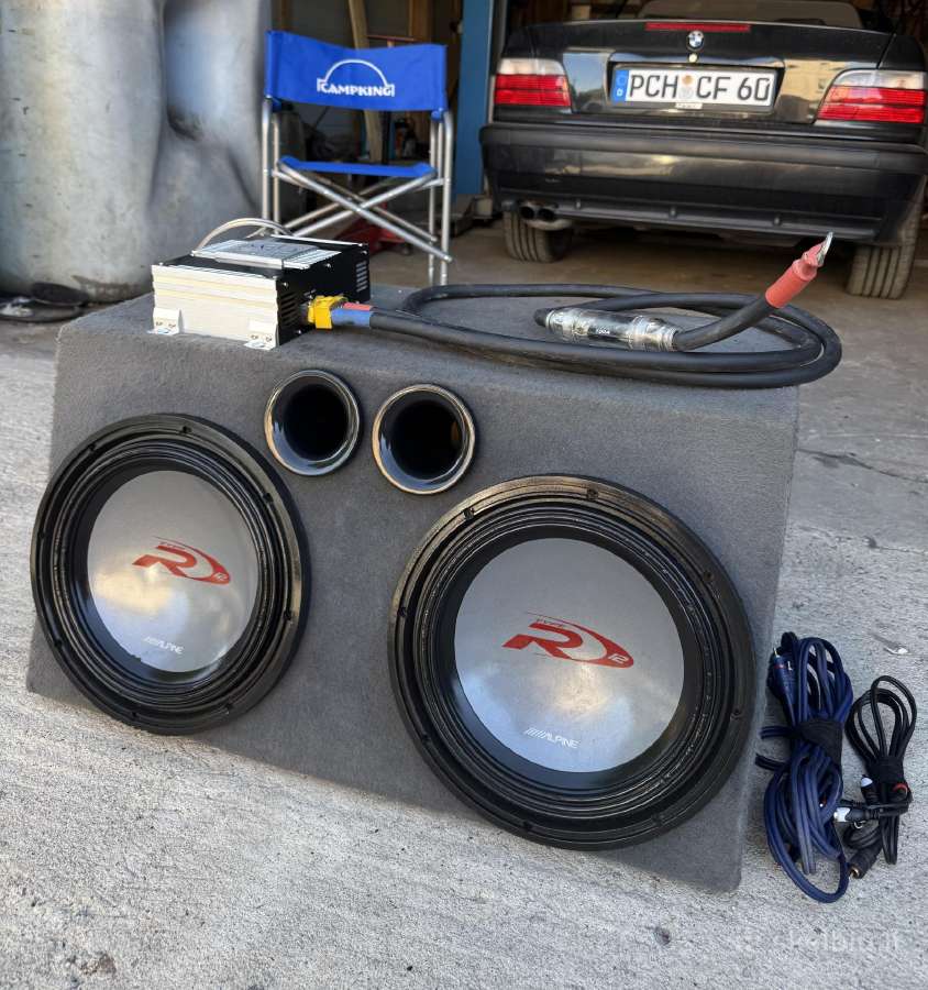Alpine swr subai+soundstream tarantula monoblokas