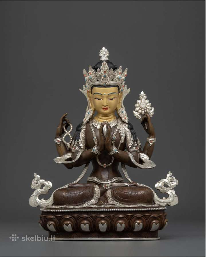 Autentiška buda Avalokiteshvara statulėlė