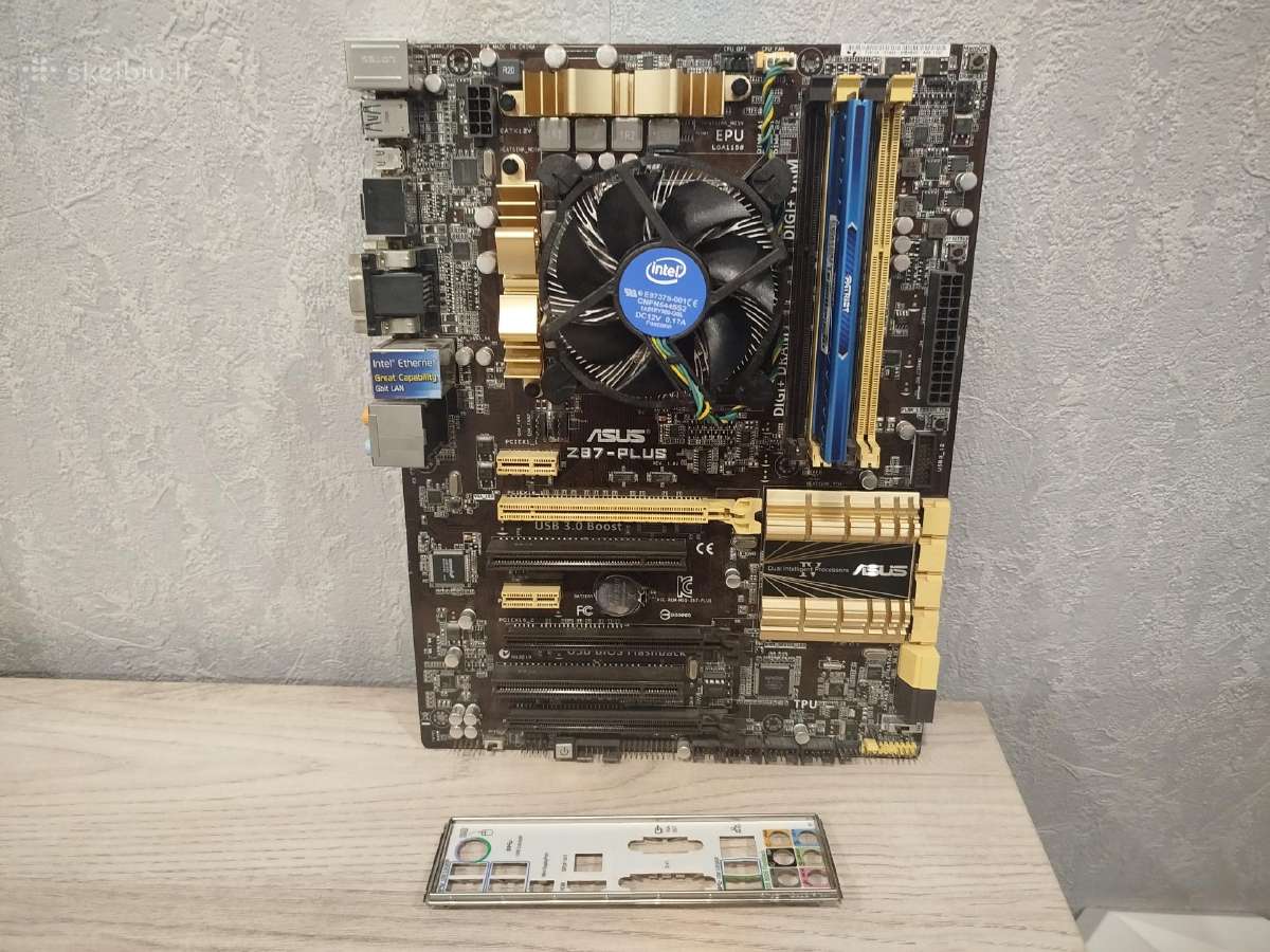 Komplektas i7-4770k + 8gb RAM