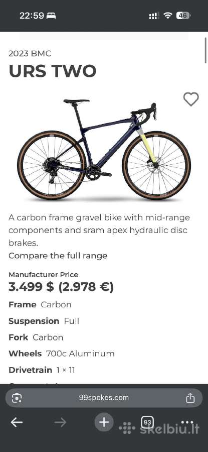 BMC Urs Two 2023 M dydžio dviratis - nuotraukos Nr. 7
