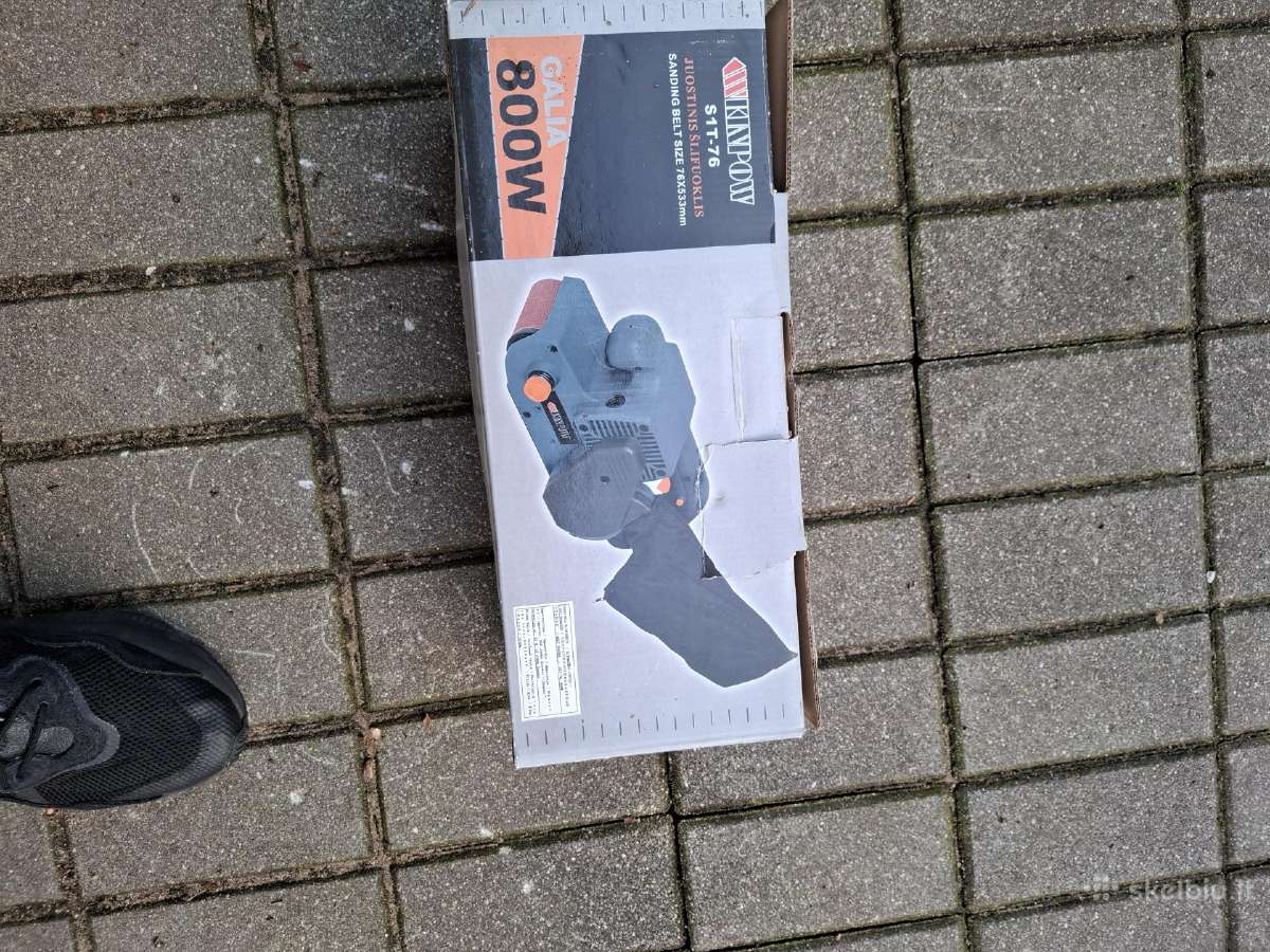 Juostinis šlifuoklis Kinpow S1t-76 (800w)