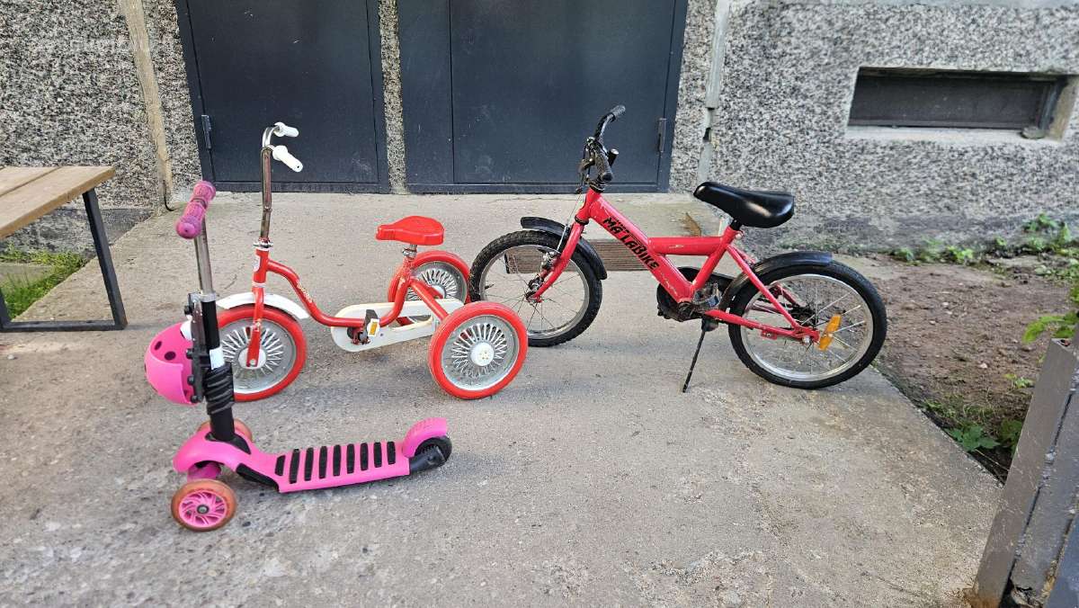 Naudotas paspirtukas, triratukas ir dviratukas