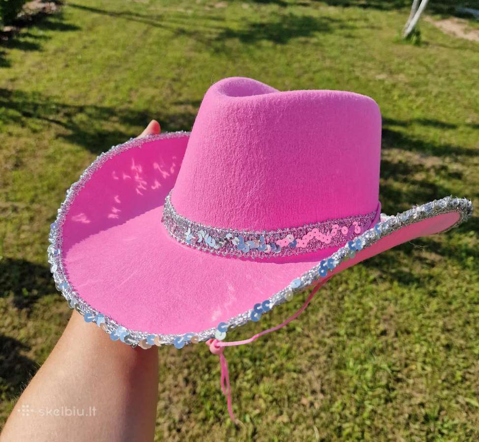 Kaubojiška skrybelė kepurė Cowboy Cowgirl - nuotraukos Nr. 2