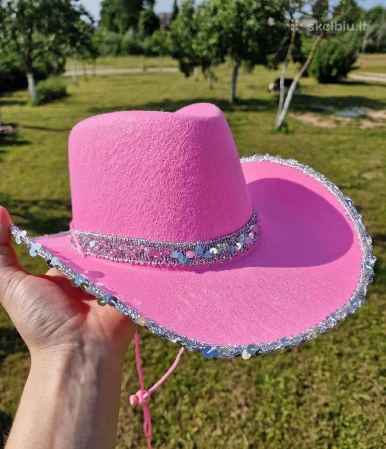 Kaubojiška skrybelė kepurė Cowboy Cowgirl - nuotraukos Nr. 3