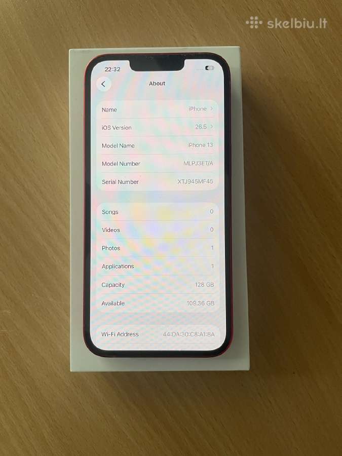 Apple iPhone 13,red,128gb - nuotraukos Nr. 6