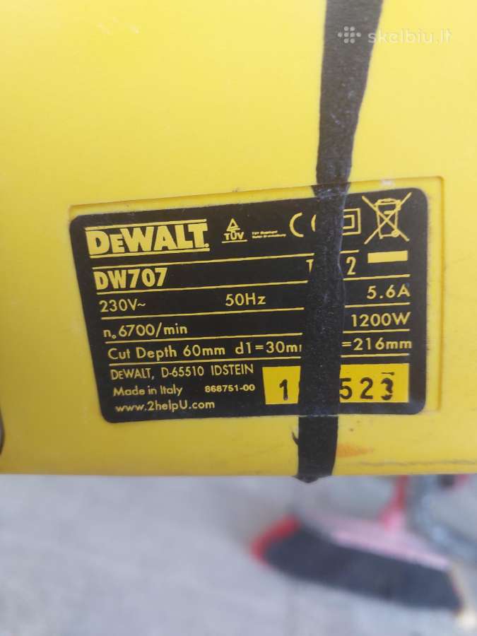 Pjovimo staklės dewalt - nuotraukos Nr. 2
