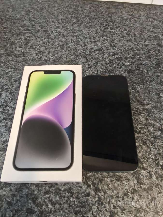 iPhone 14, 256 GB, juodas