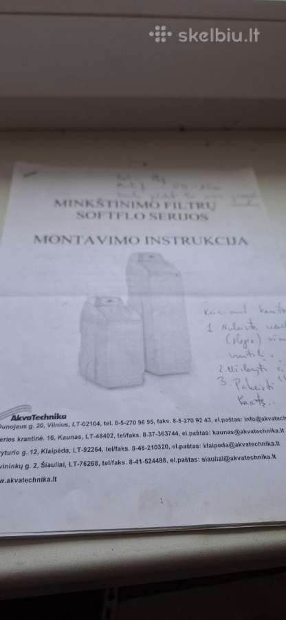 Parduodu vandens minkštinimo filtrą - nuotraukos Nr. 5
