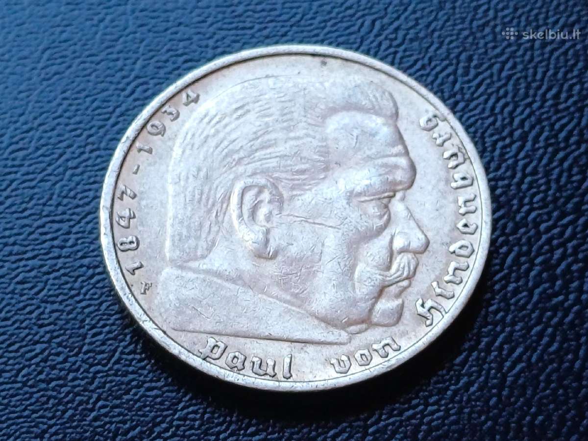 5 markes 1935f sidabras 900