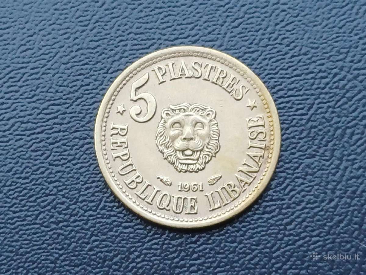 5 piastrai 1961m. Libanas