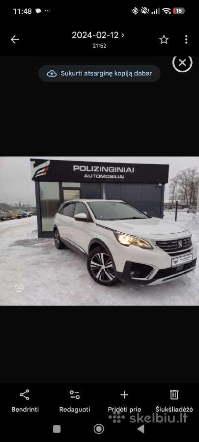 Peugeot 5008 - nuotraukos Nr. 16